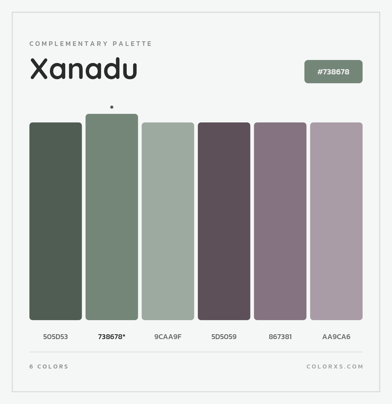 Xanadu - Complementary Color Palette