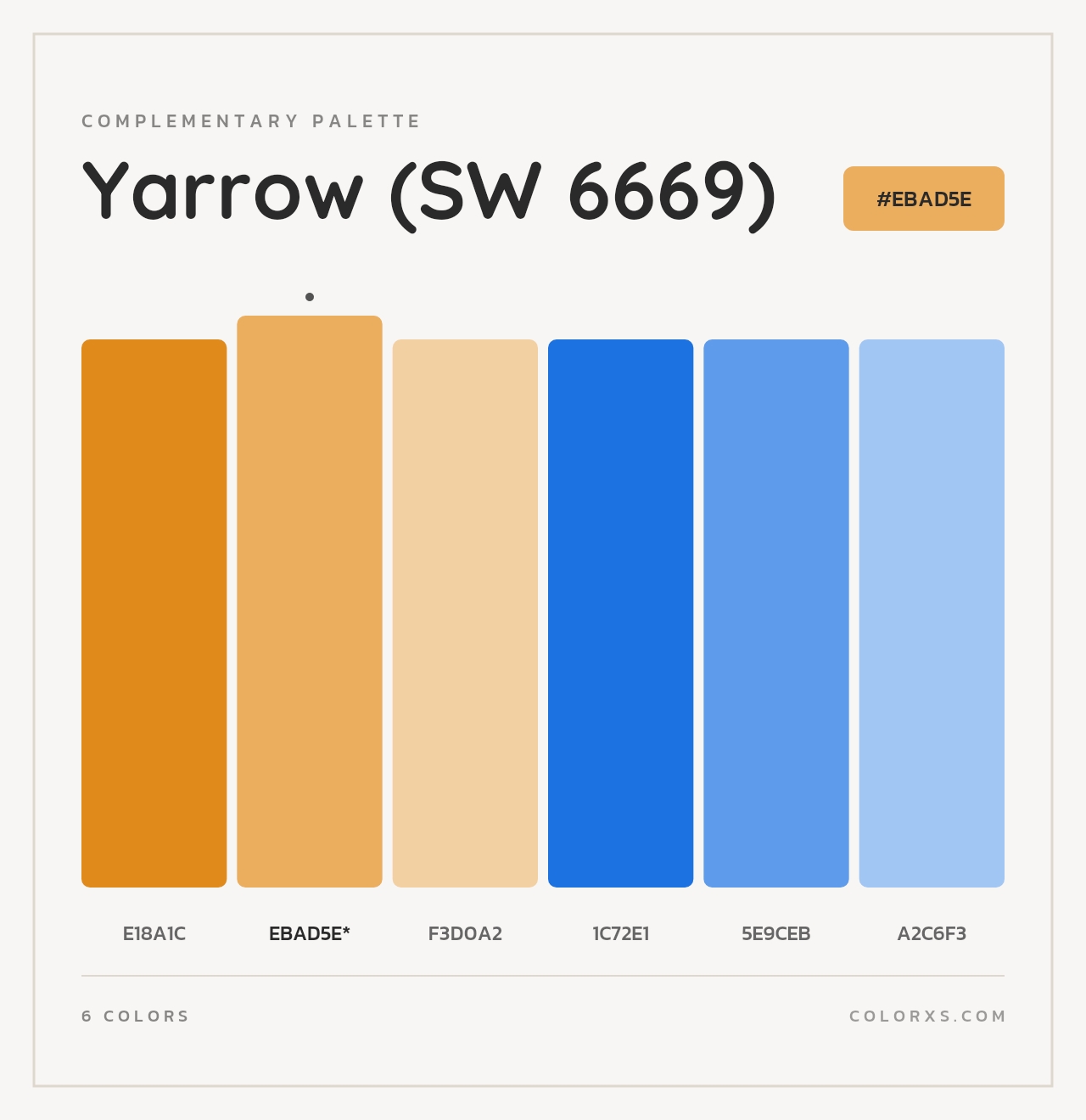 Yarrow (SW 6669) - Complementary Color Palette