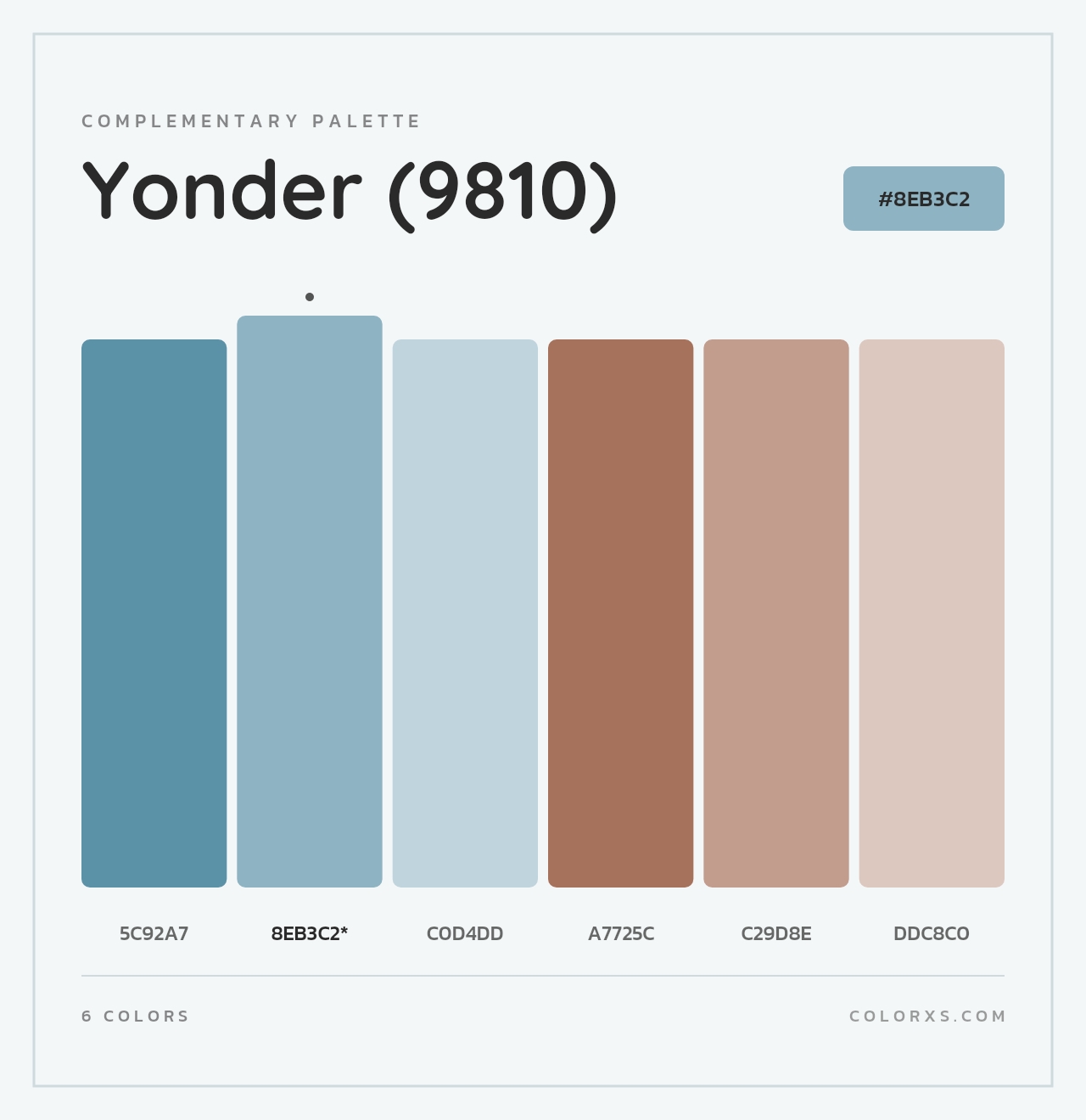 Yonder (9810) - Complementary Color Palette