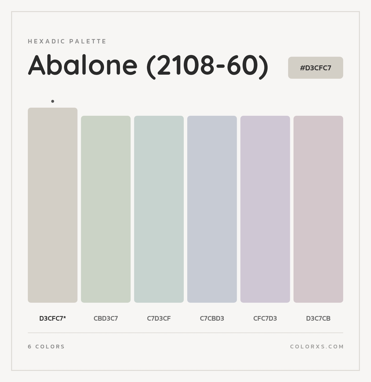 Abalone (2108-60) - Hexadic Color Palette