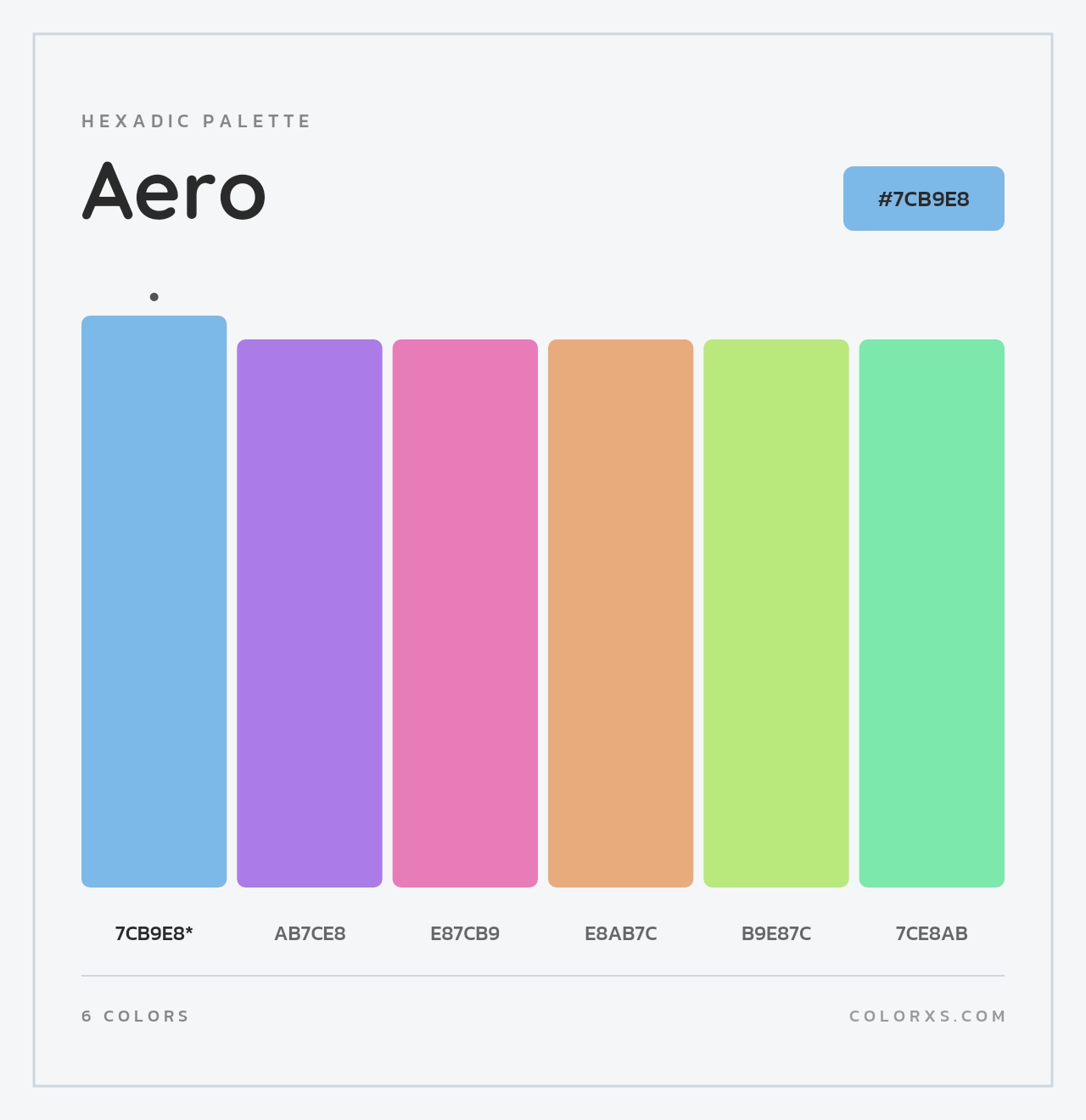 Aero - Hexadic Color Palette