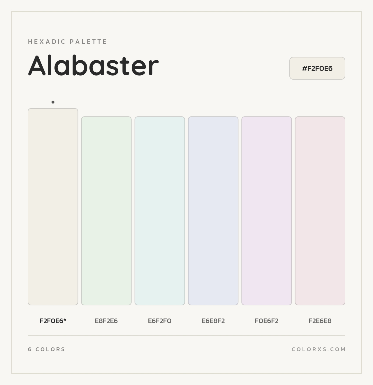 Alabaster - Hexadic Color Palette