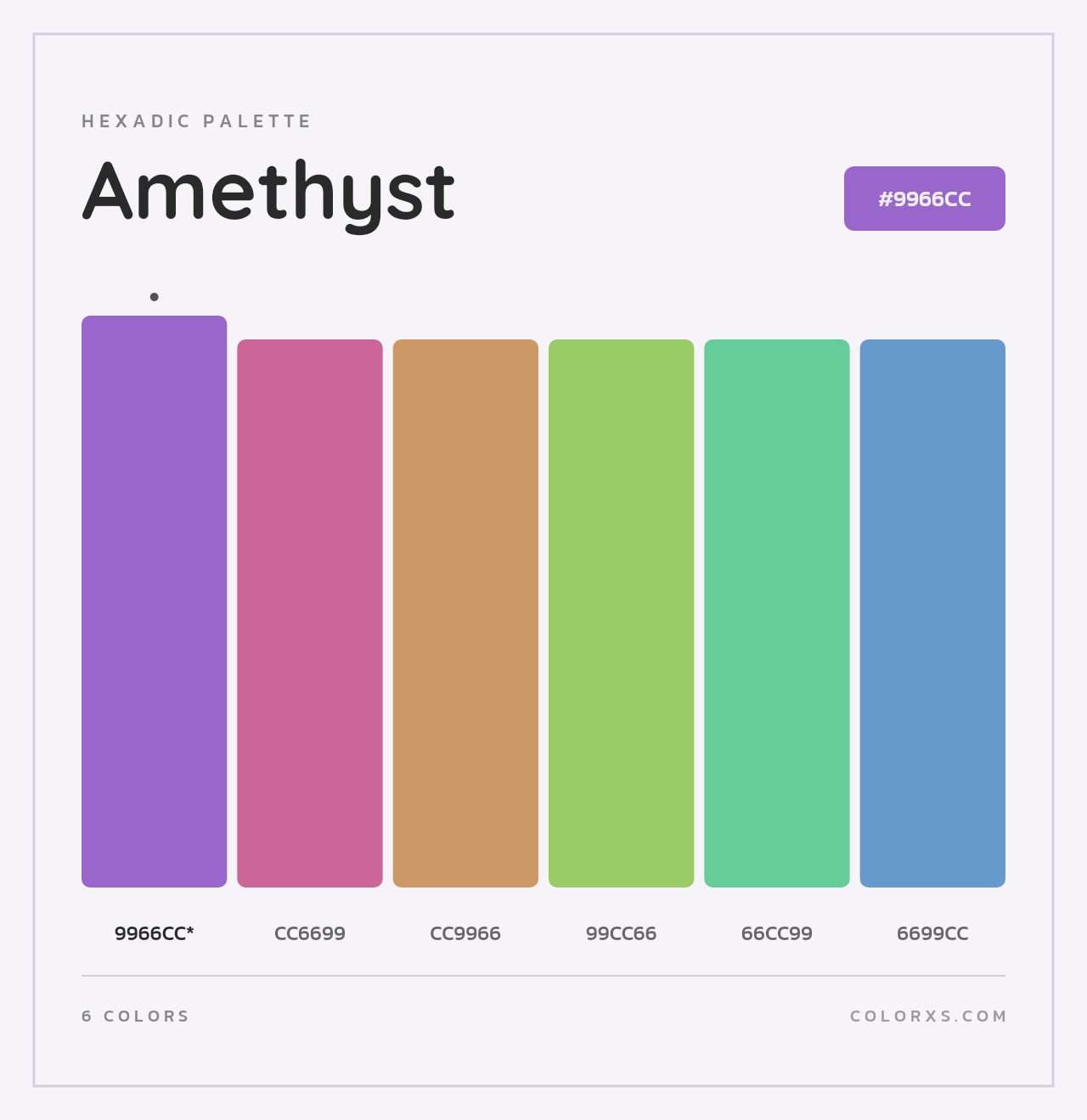 Amethyst - Hexadic Color Palette