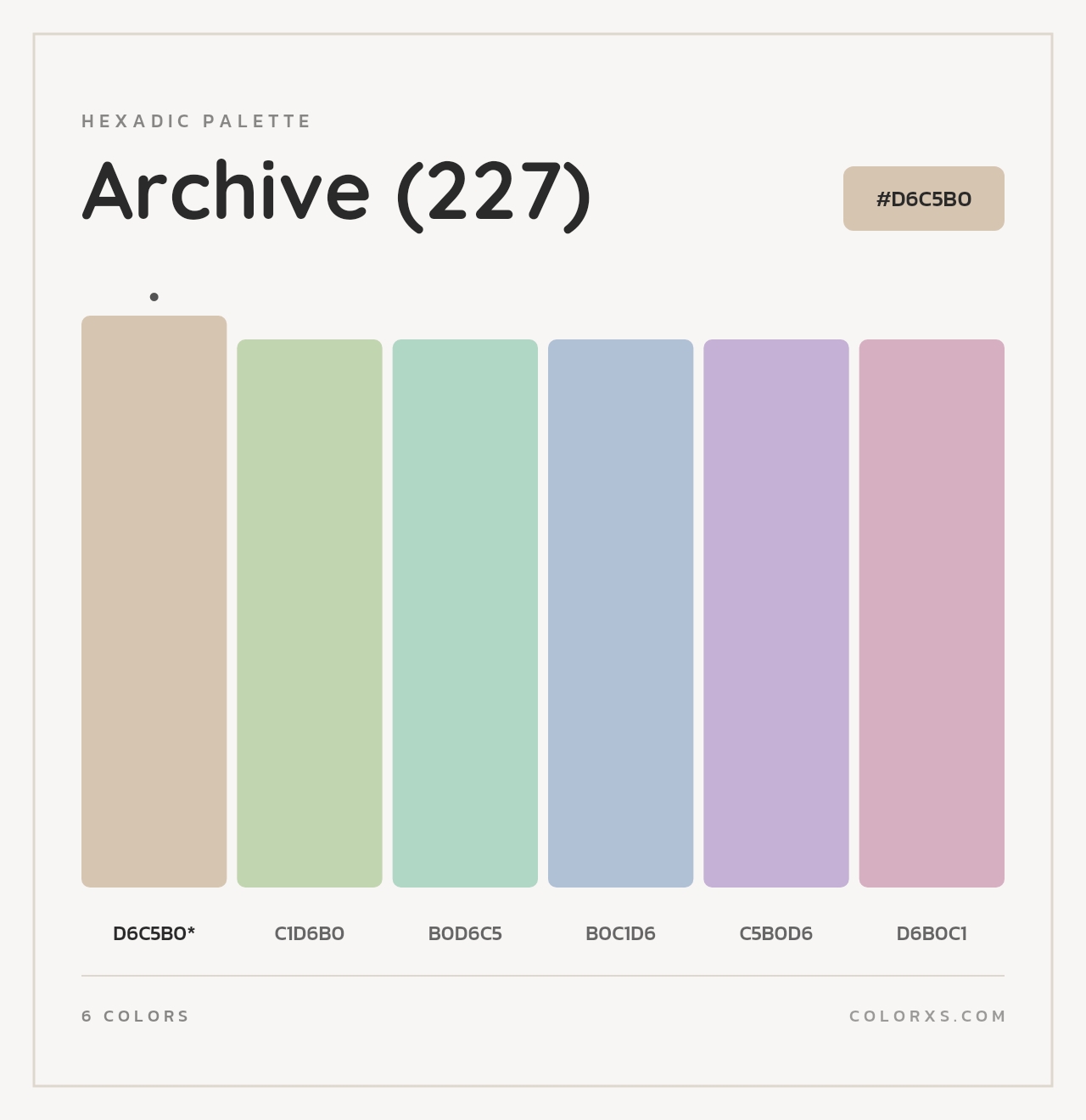 Archive (227) - Hexadic Color Palette
