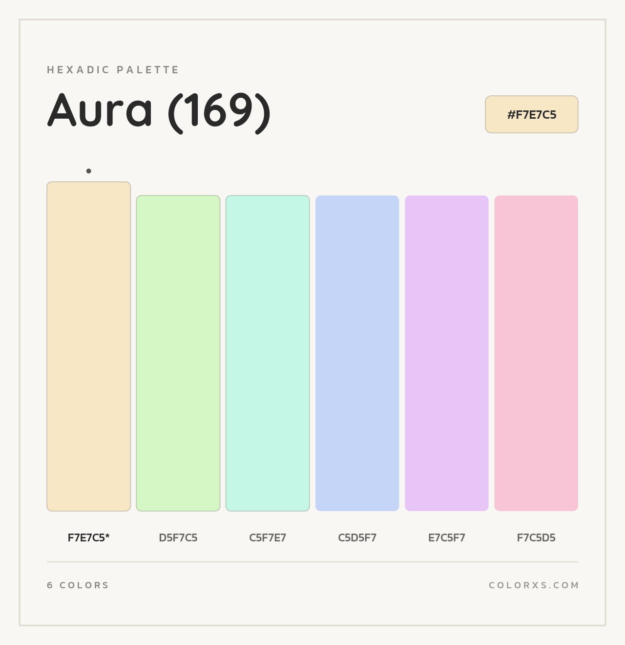 Aura (169) - Hexadic Color Palette