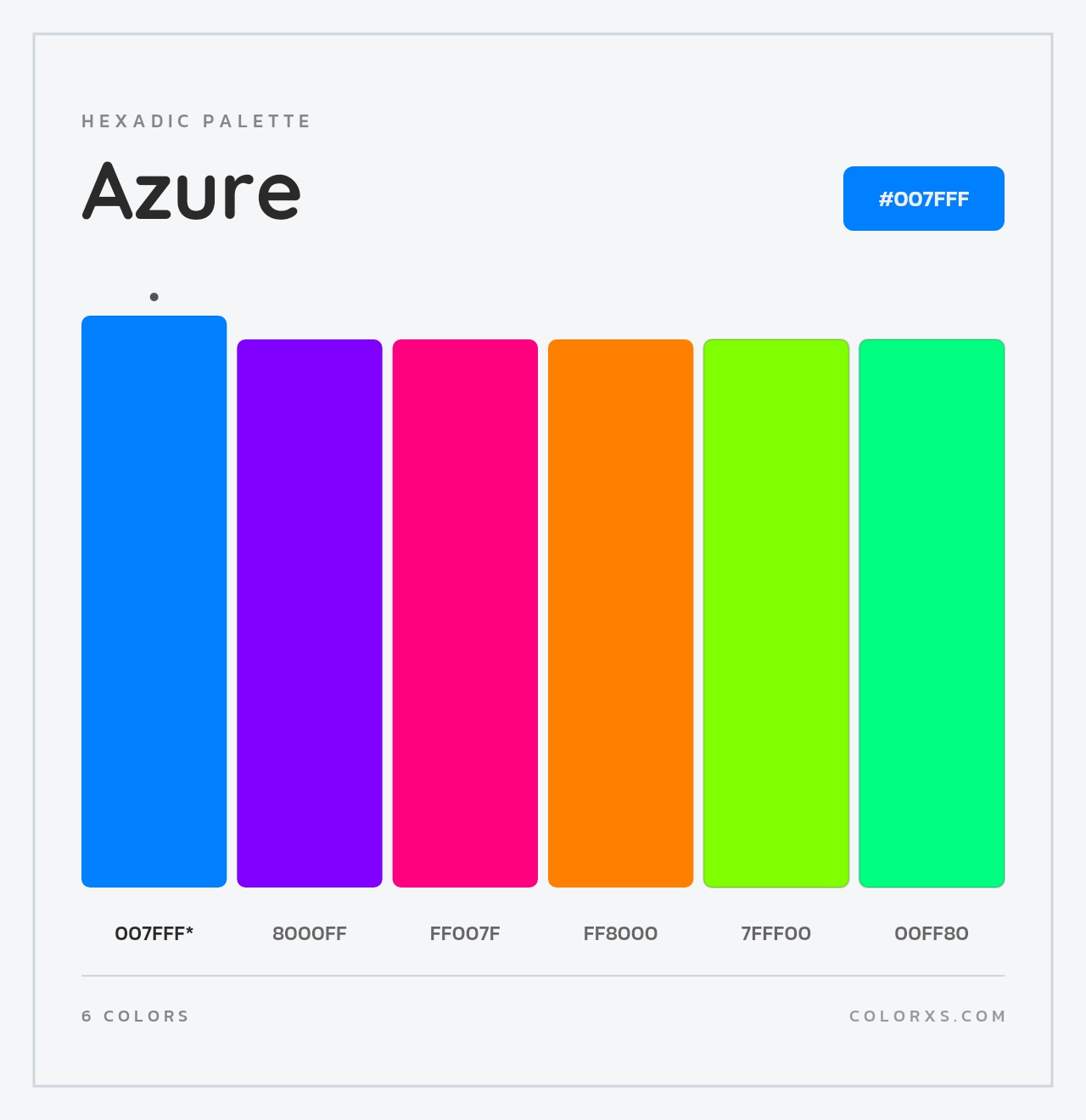 Azure - Hexadic Color Palette