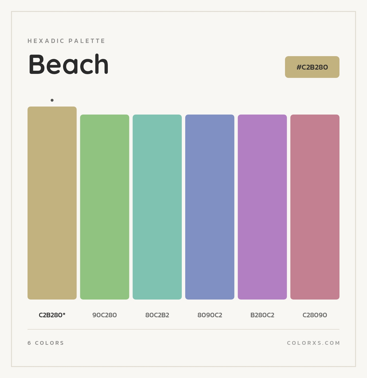 Beach - Hexadic Color Palette