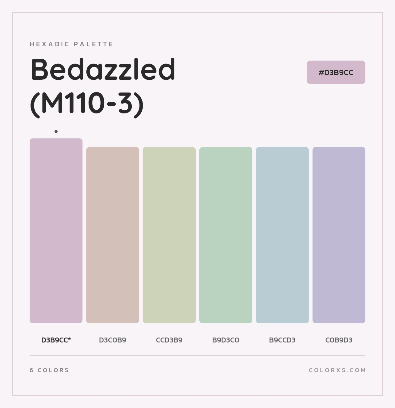 Bedazzled (M110-3) - Hexadic Color Palette