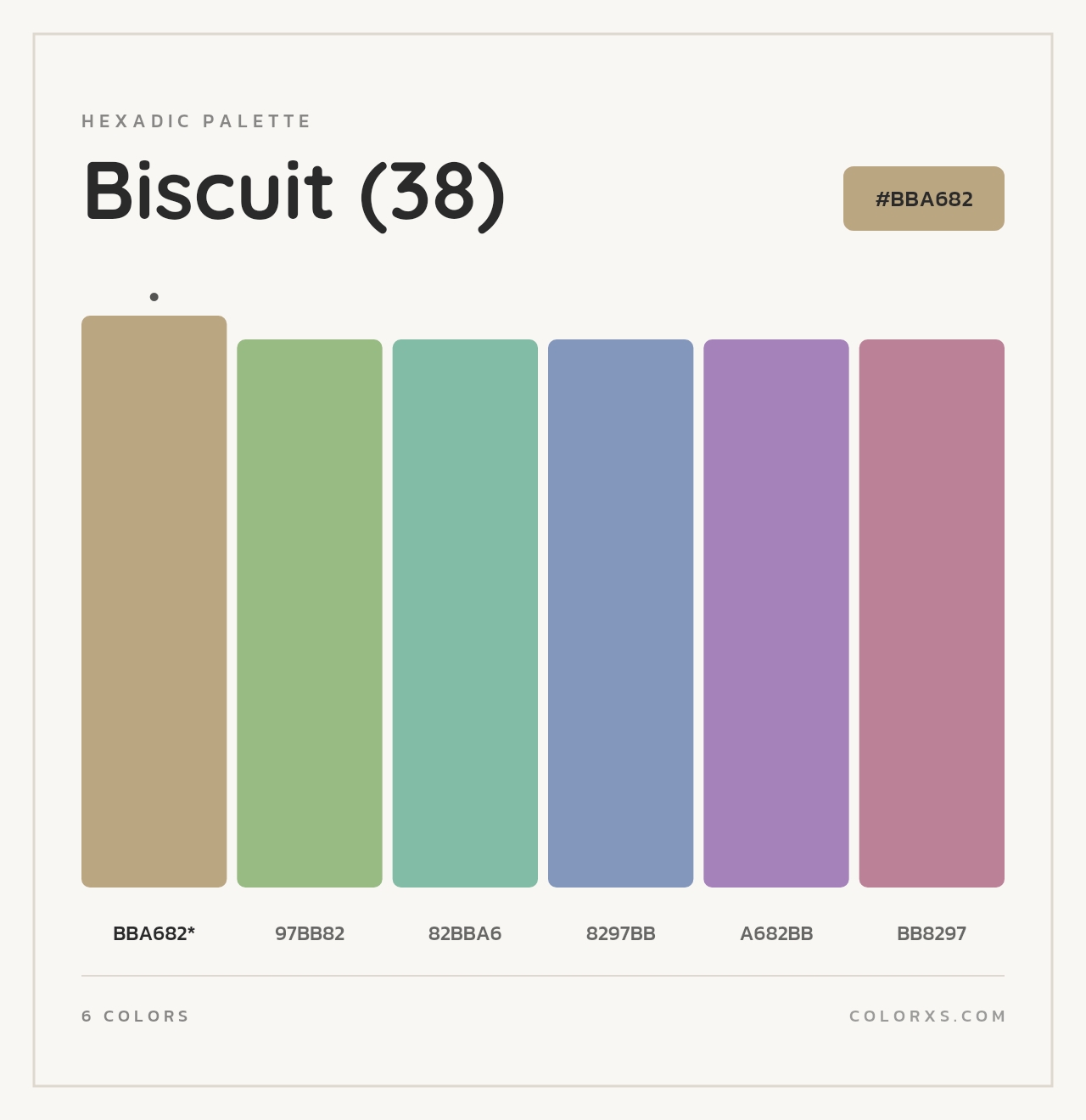Biscuit (38) - Hexadic Color Palette