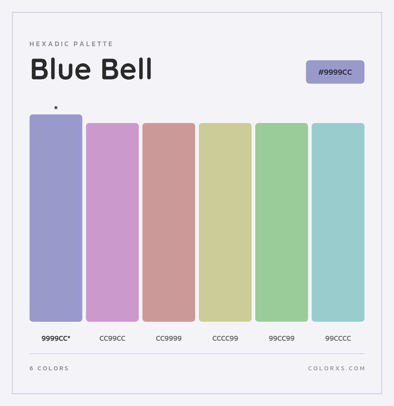 Blue Bell - Hexadic Color Palette