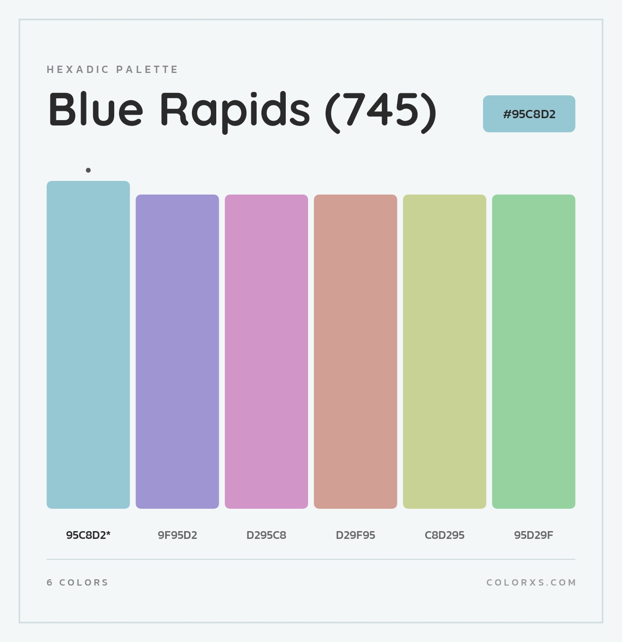 Blue Rapids (745) - Hexadic Color Palette