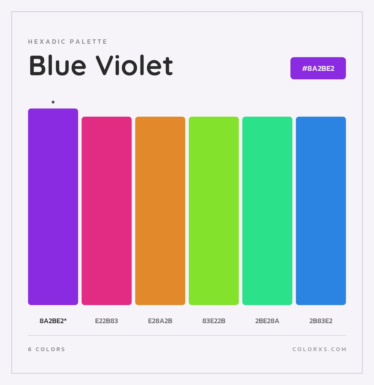 Blue Violet - Hexadic Color Palette