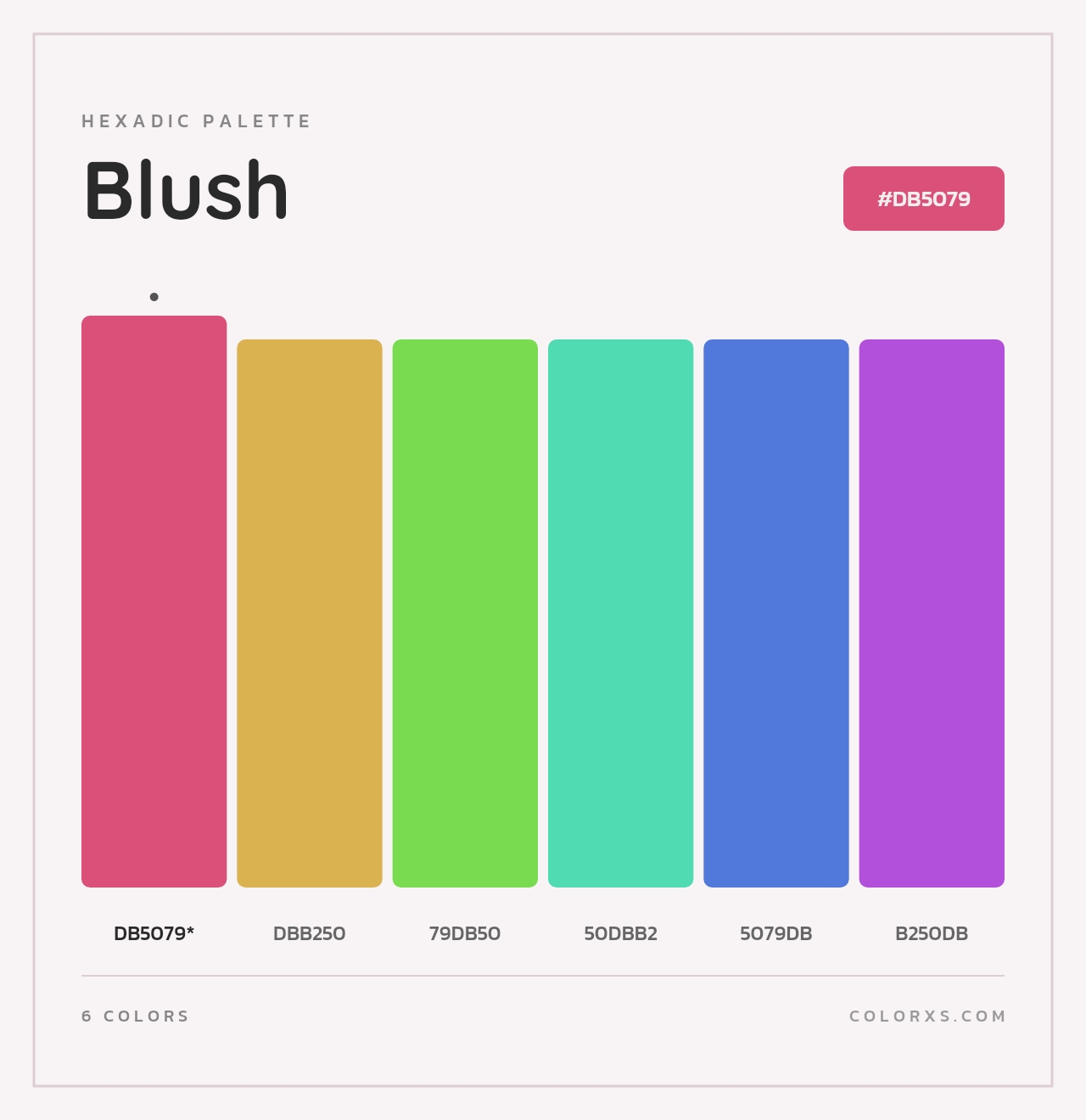Blush - Hexadic Color Palette