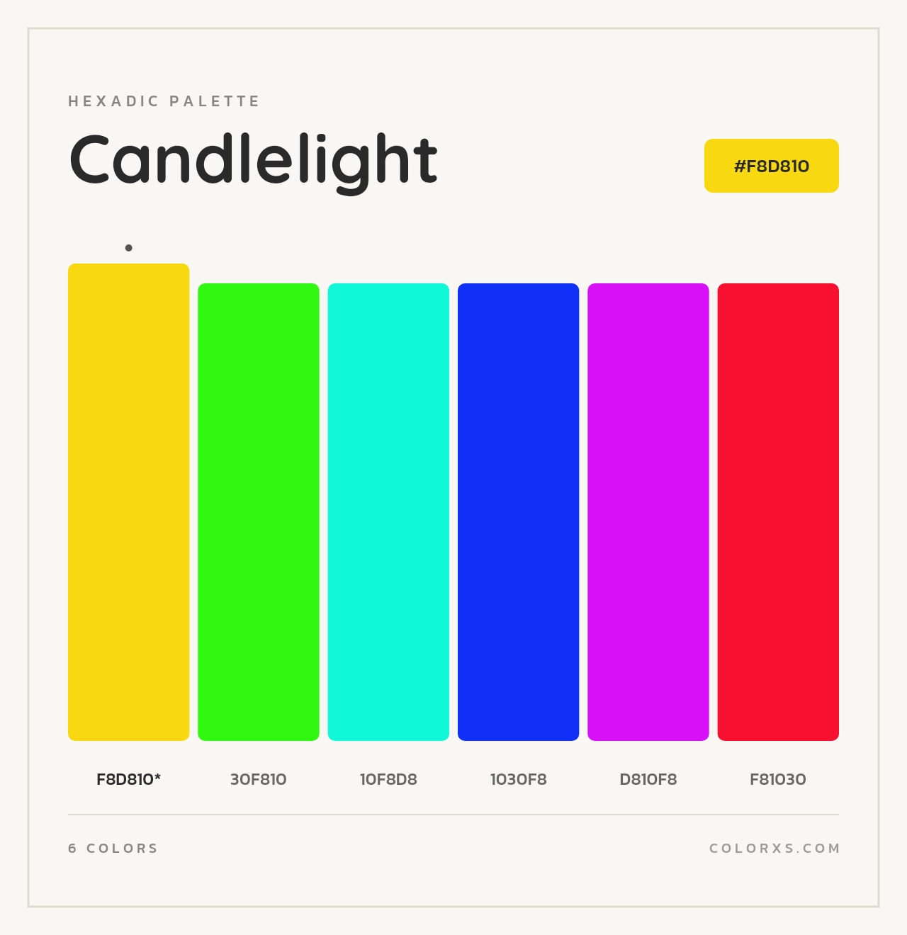 Candlelight - Hexadic Color Palette