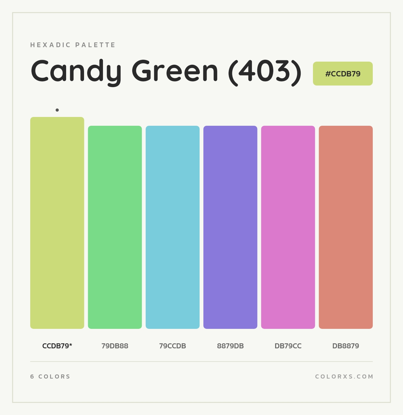 Candy Green (403) - Hexadic Color Palette