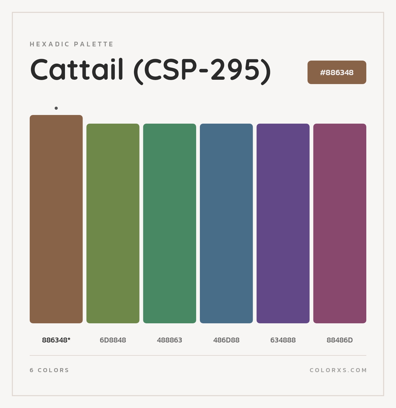 Cattail (CSP-295) - Hexadic Color Palette