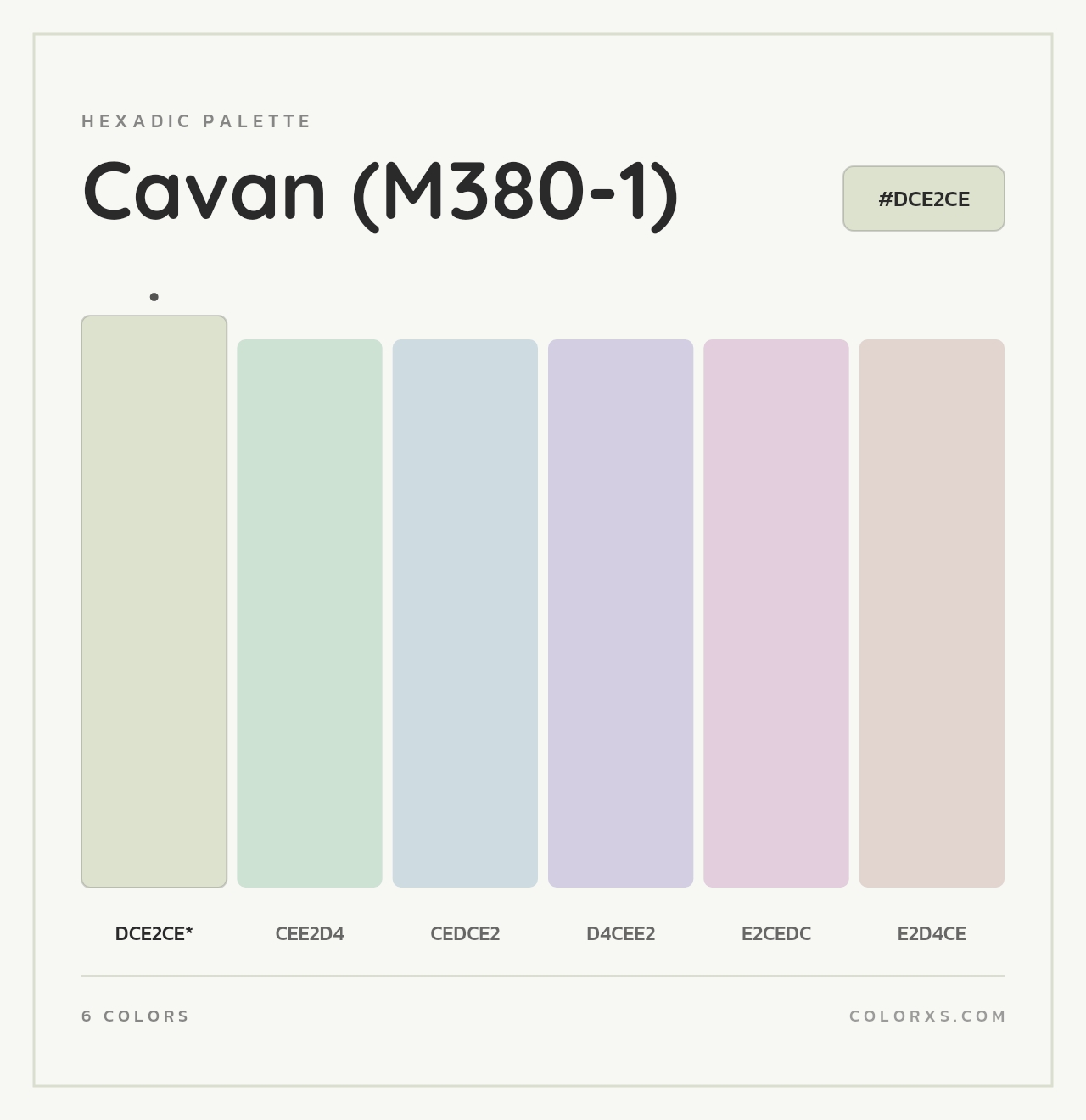 Cavan (M380-1) - Hexadic Color Palette