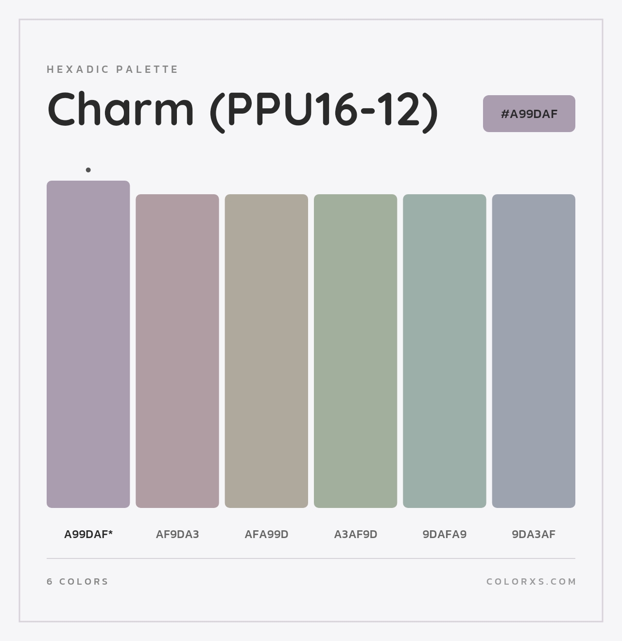 Charm (PPU16-12) - Hexadic Color Palette
