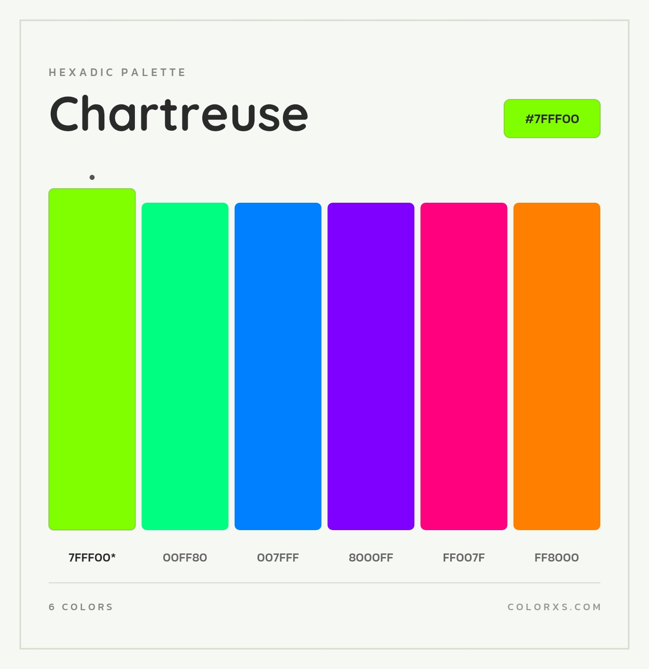 Chartreuse - Hexadic Color Palette