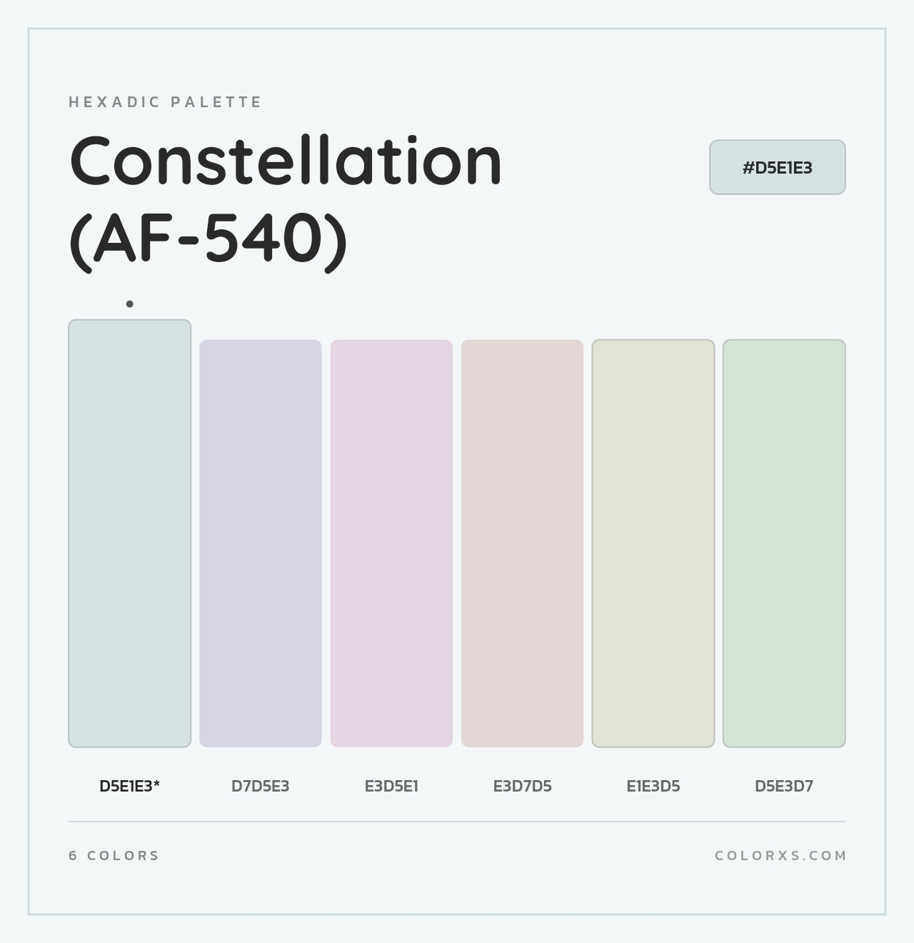 Constellation (AF-540) - Hexadic Color Palette