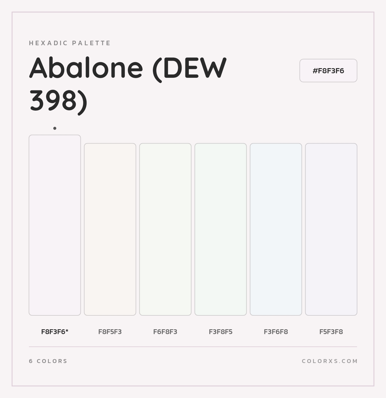 Abalone (DEW 398) - Hexadic Color Palette