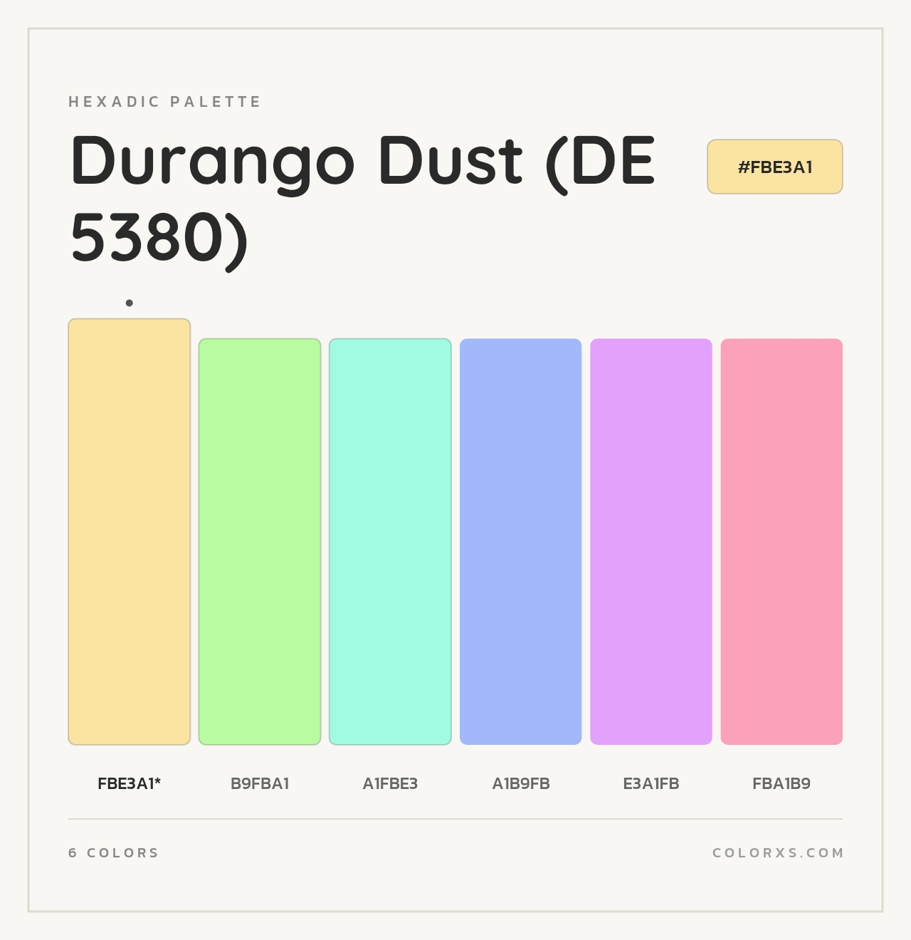 Durango Dust (DE 5380) - Hexadic Color Palette