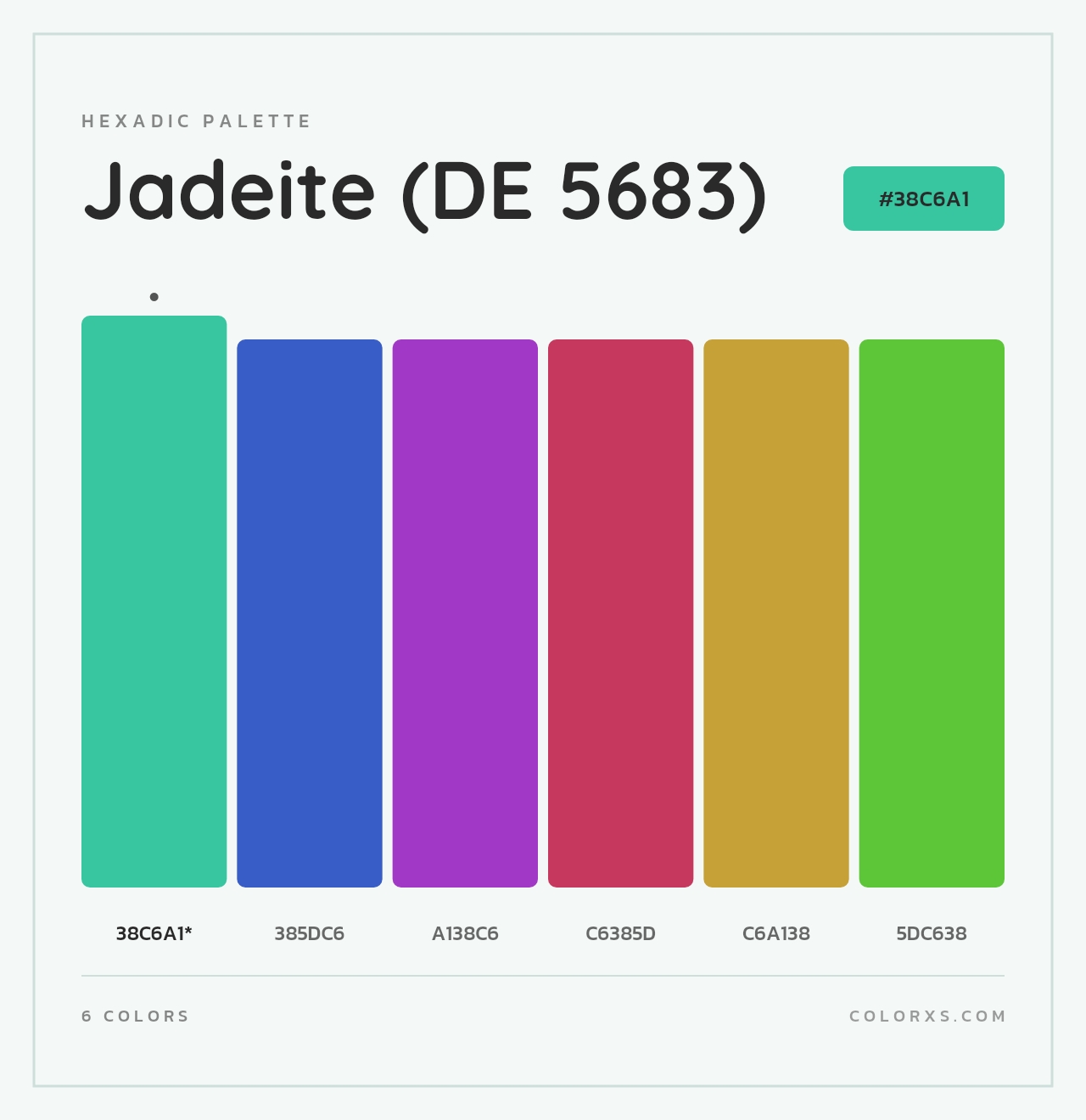 Jadeite (DE 5683) - Hexadic Color Palette