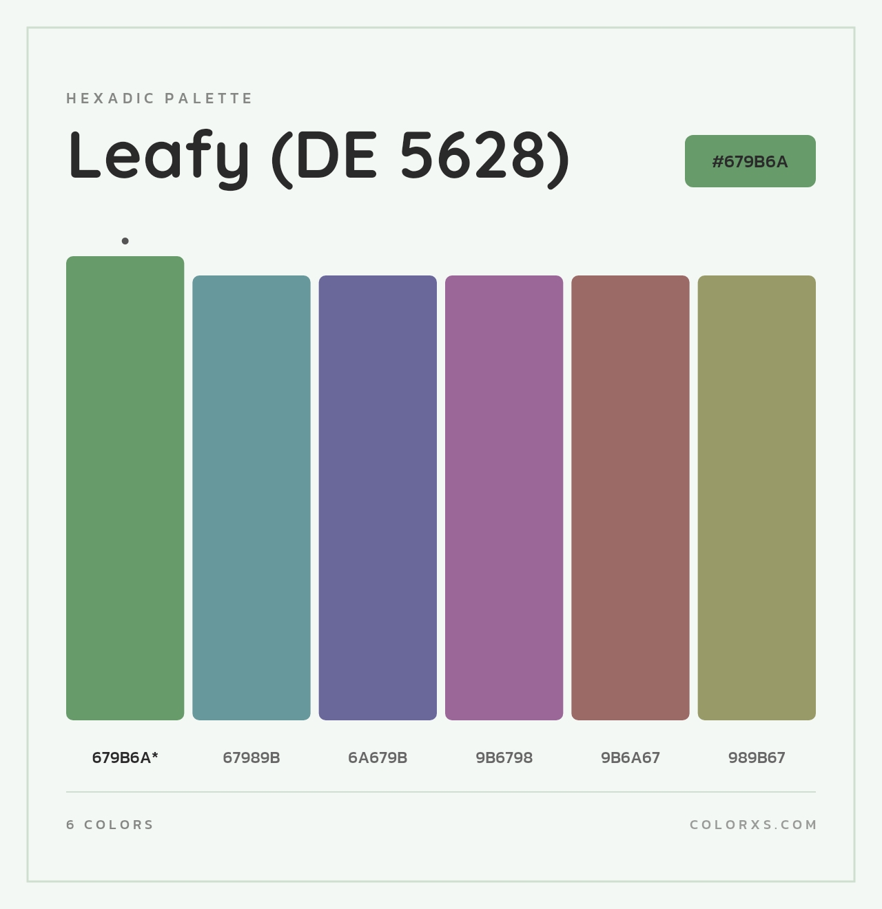 Leafy (DE 5628) - Hexadic Color Palette