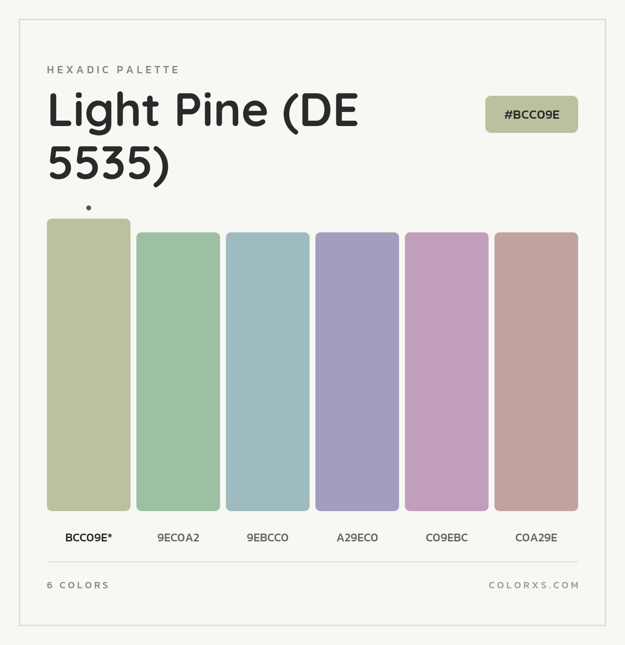 Light Pine (DE 5535) - Hexadic Color Palette