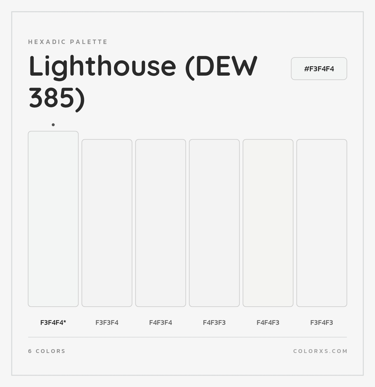 Lighthouse (DEW 385) - Hexadic Color Palette