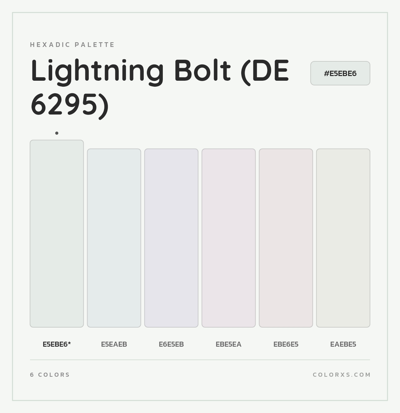 Lightning Bolt (DE 6295) - Hexadic Color Palette