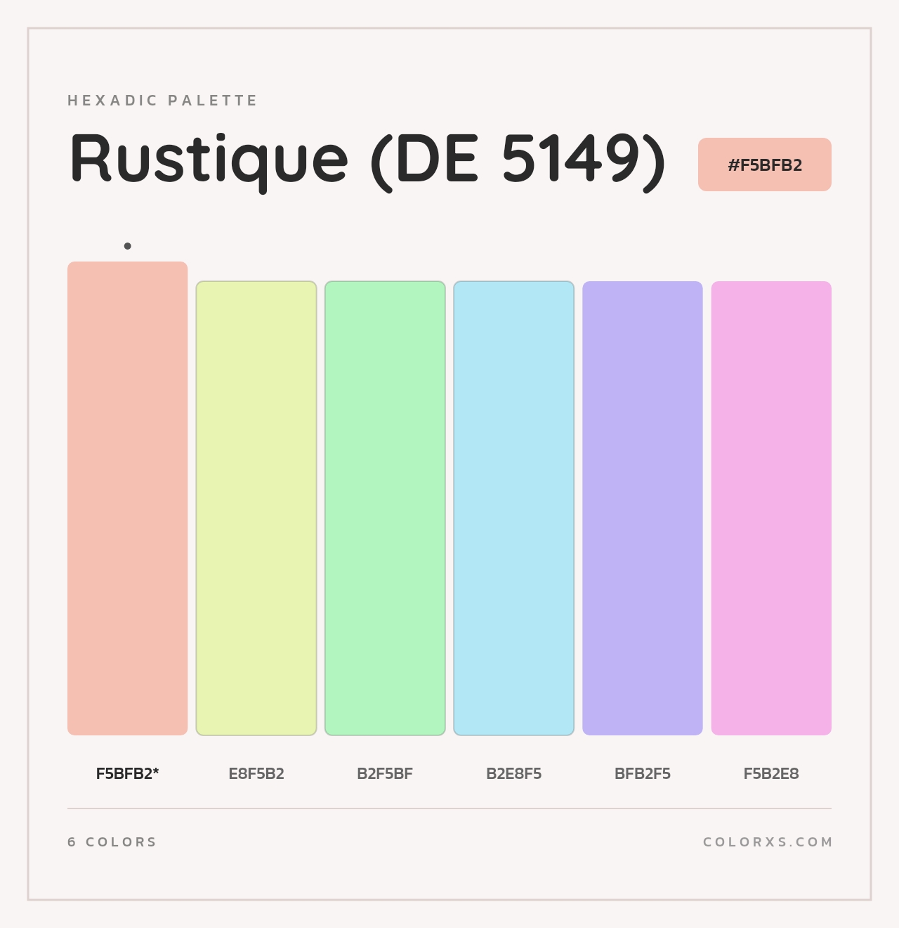 Rustique (DE 5149) - Hexadic Color Palette
