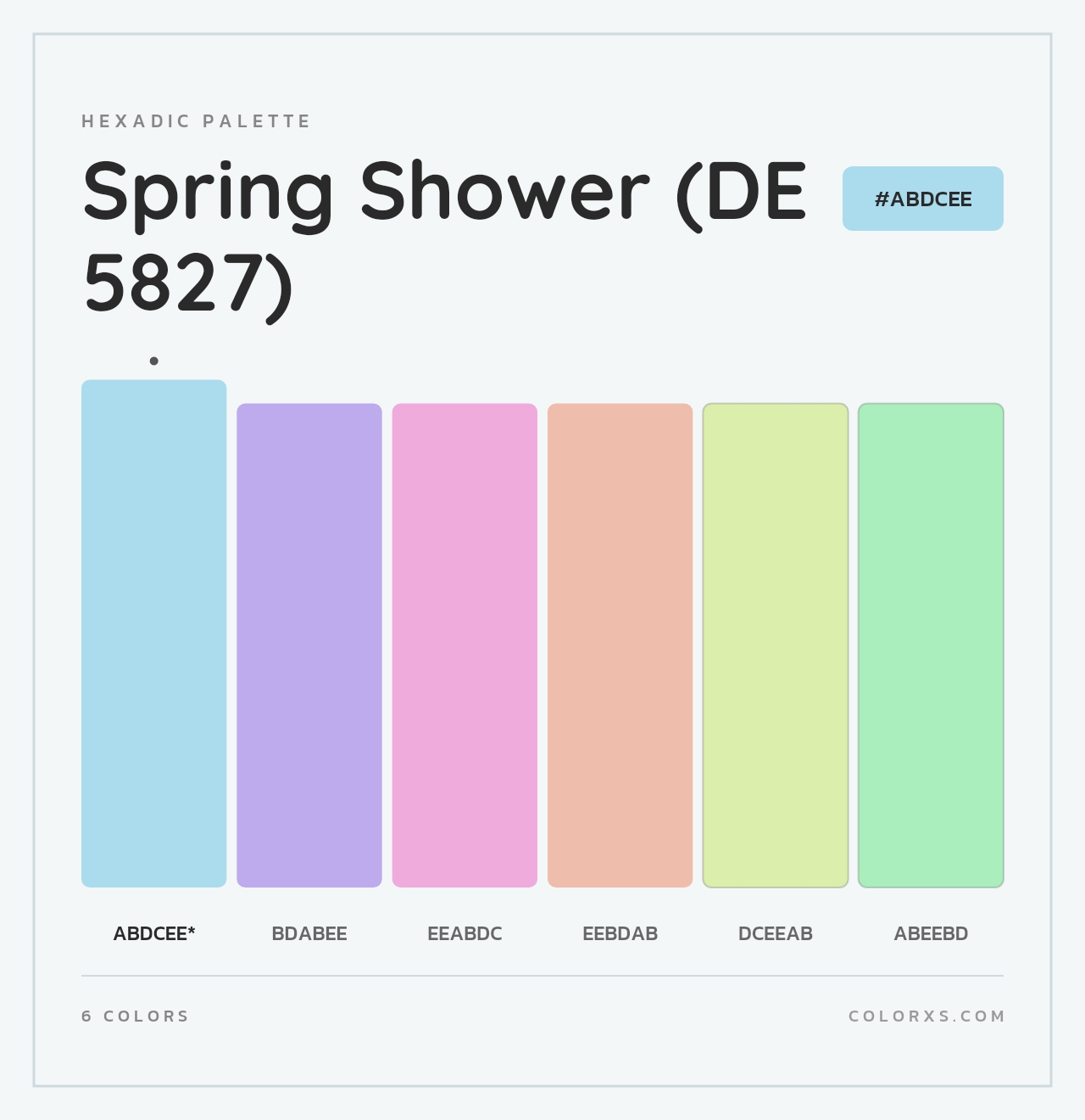 Spring Shower (DE 5827) - Hexadic Color Palette