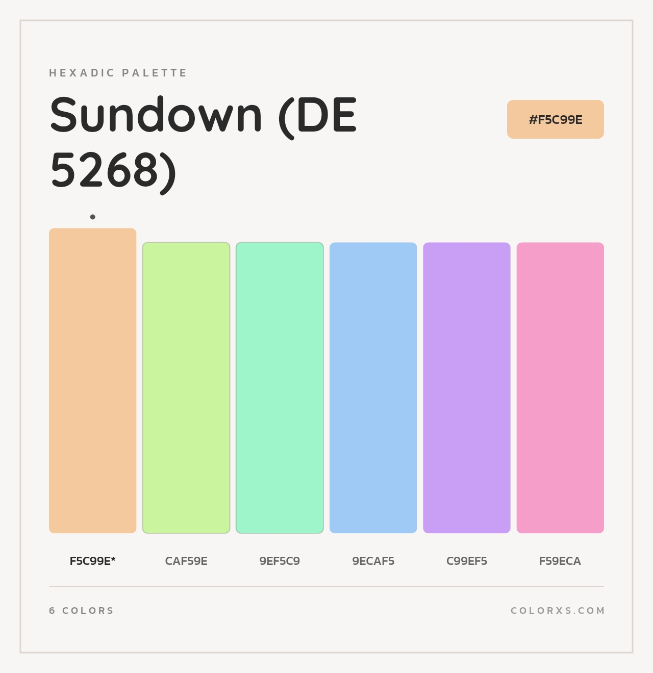 Sundown (DE 5268) - Hexadic Color Palette