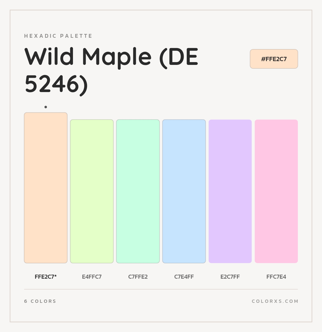 Wild Maple (DE 5246) - Hexadic Color Palette