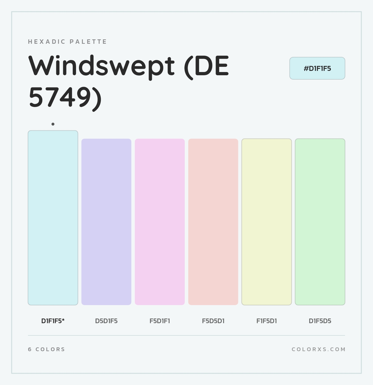 Windswept (DE 5749) - Hexadic Color Palette