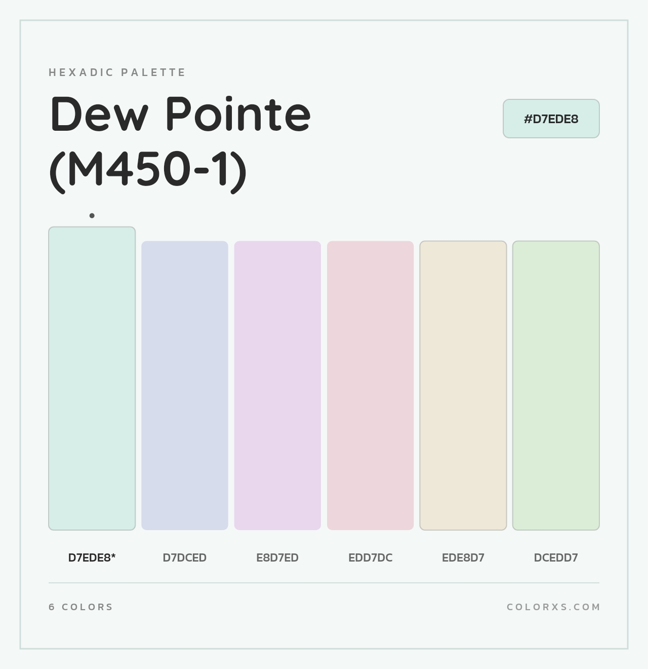Dew Pointe (M450-1) - Hexadic Color Palette