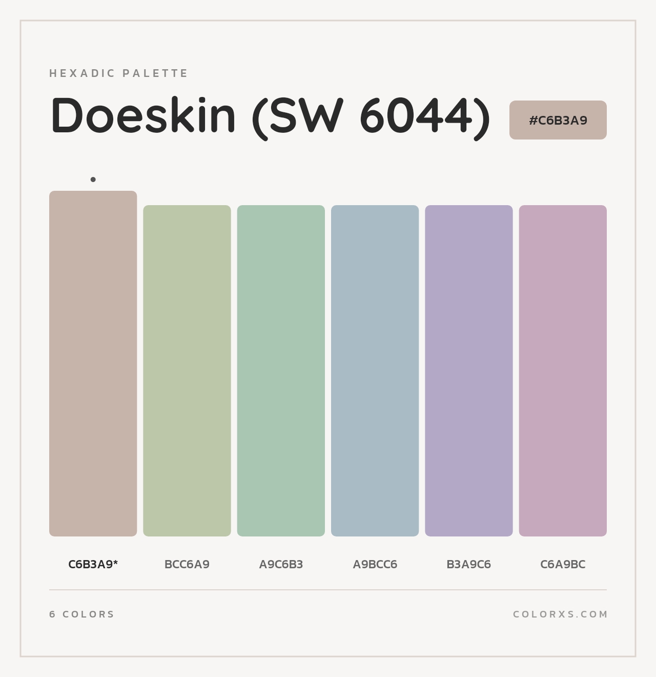 Doeskin (SW 6044) - Hexadic Color Palette