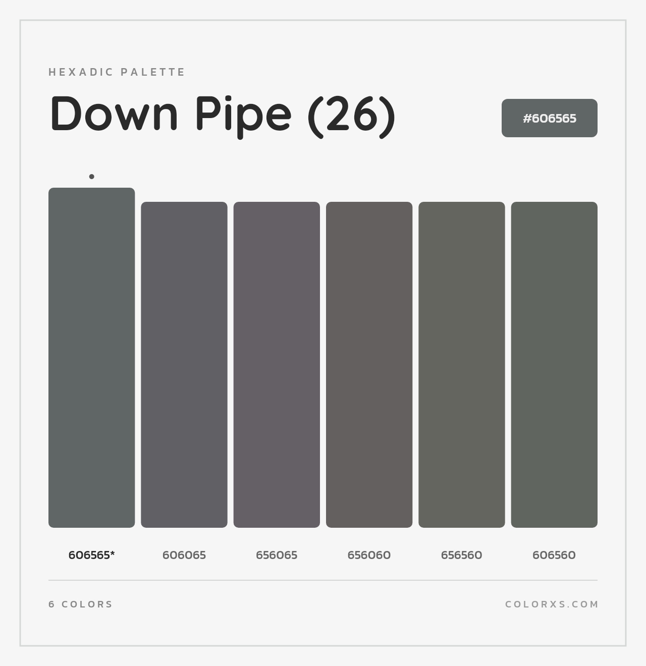 Down Pipe (26) - Hexadic Color Palette