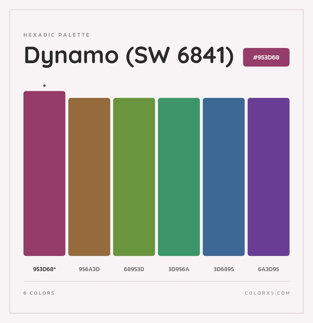 Dynamo (SW 6841) - Hexadic Color Palette