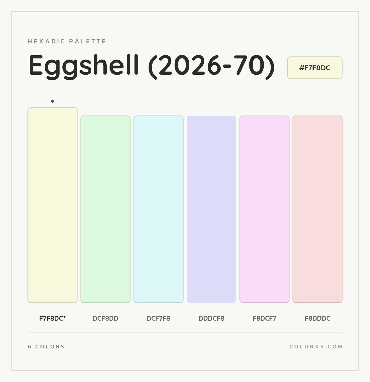 Eggshell (2026-70) - Hexadic Color Palette