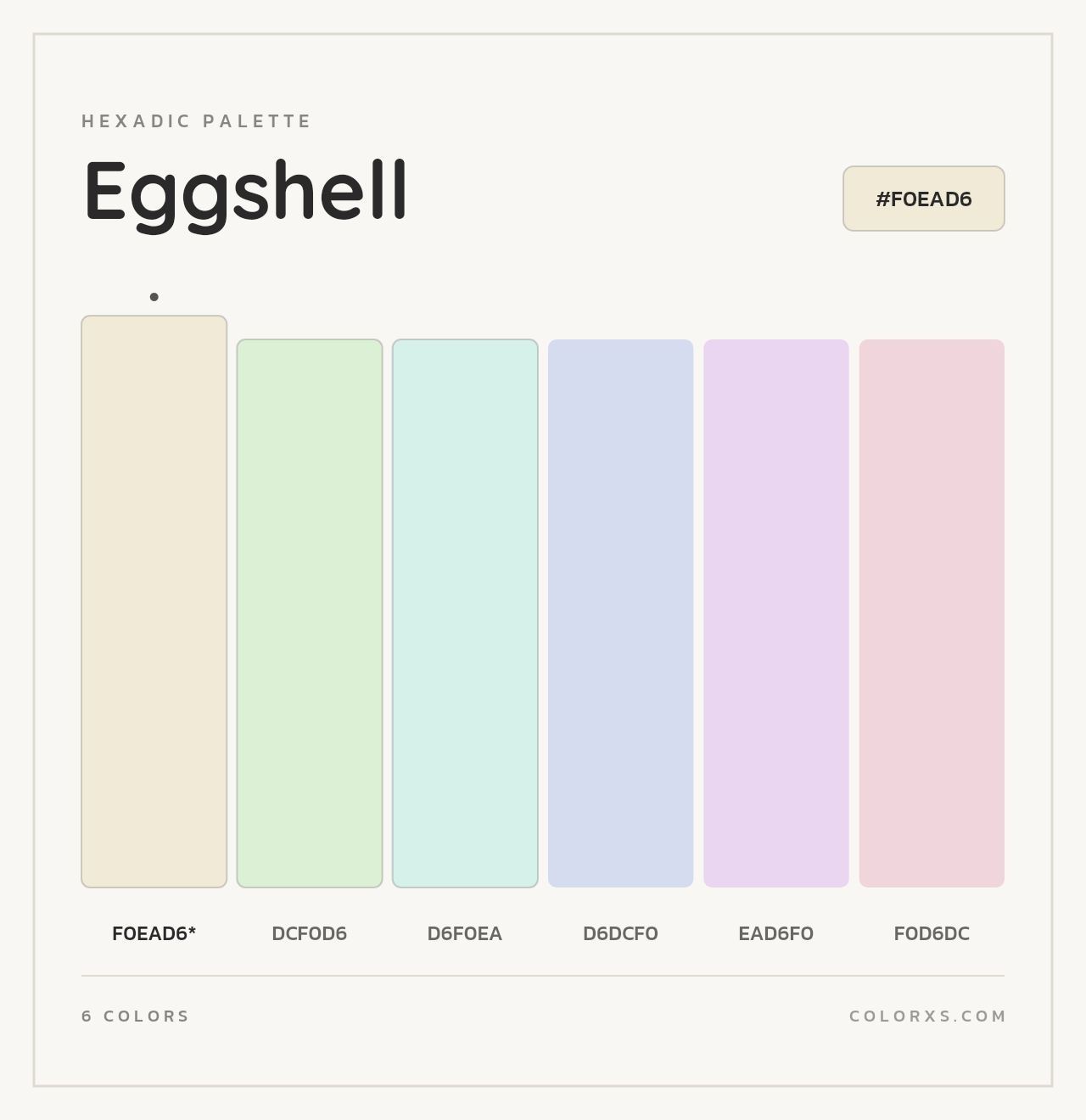 Eggshell - Hexadic Color Palette