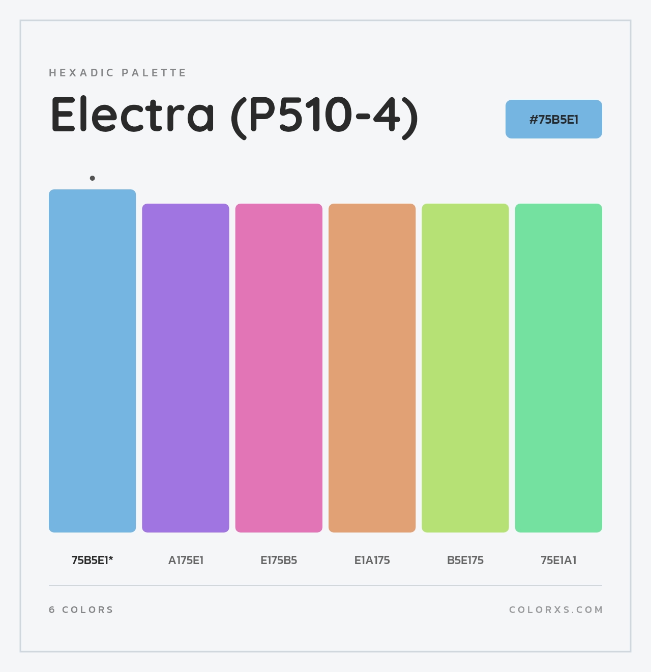 Electra (P510-4) - Hexadic Color Palette