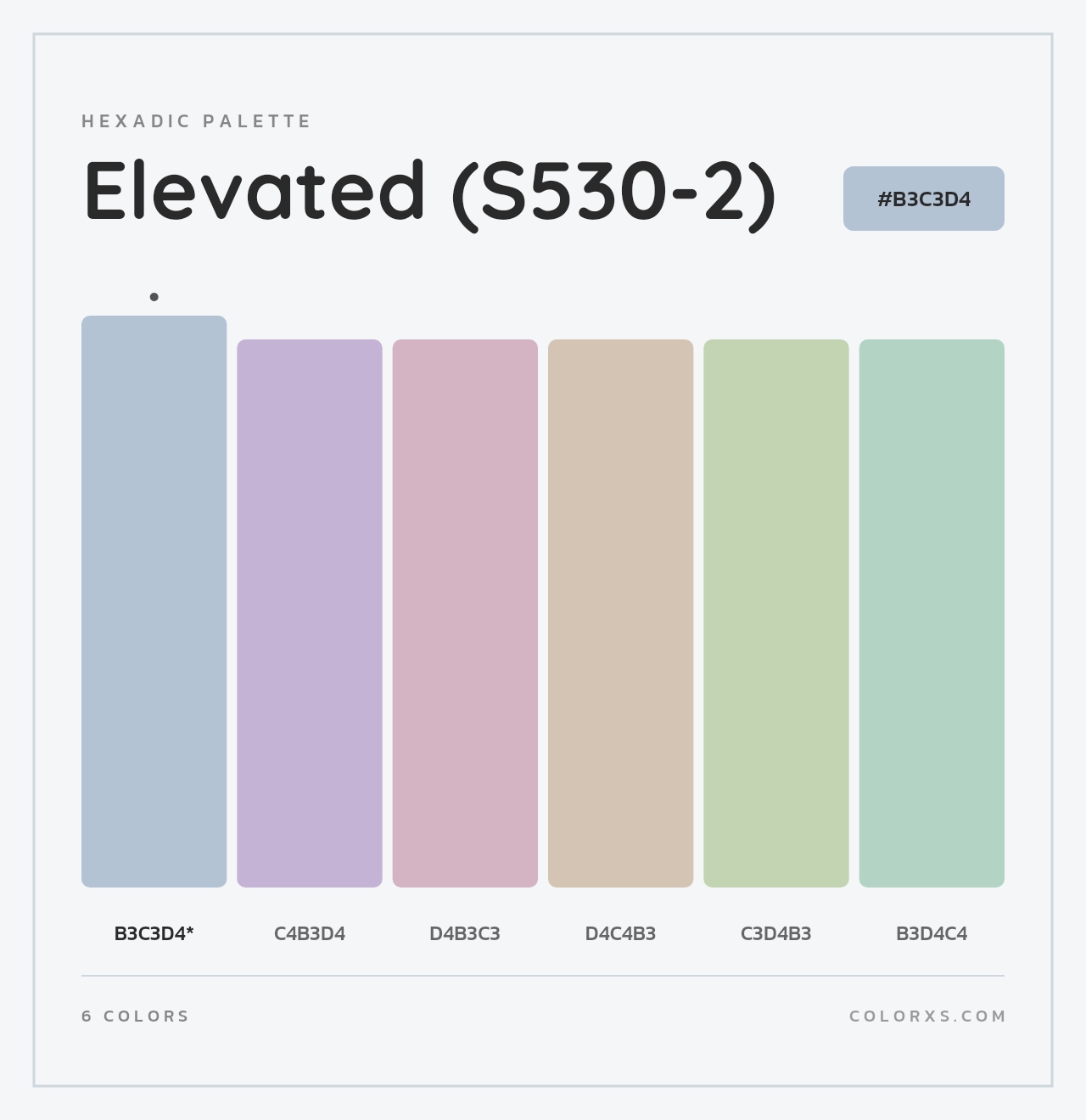 Elevated (S530-2) - Hexadic Color Palette
