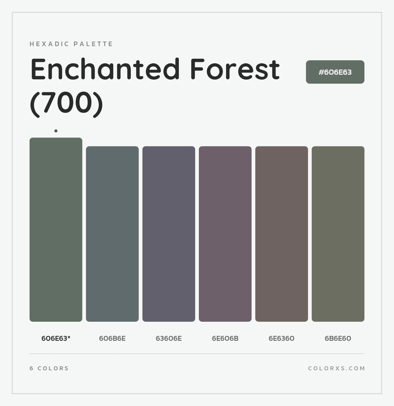 Enchanted Forest (700) - Hexadic Color Palette