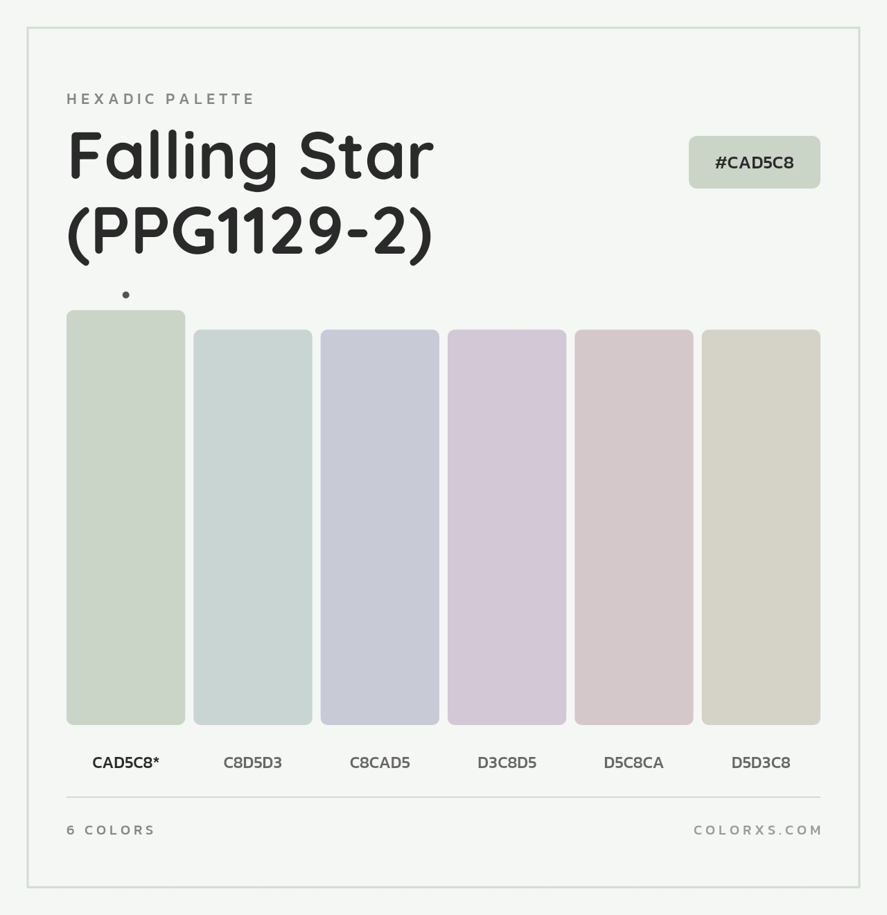 Falling Star (PPG1129-2) - Hexadic Color Palette