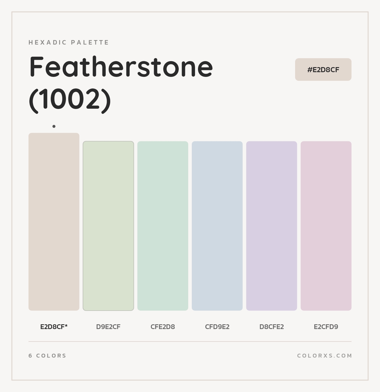 Featherstone (1002) - Hexadic Color Palette