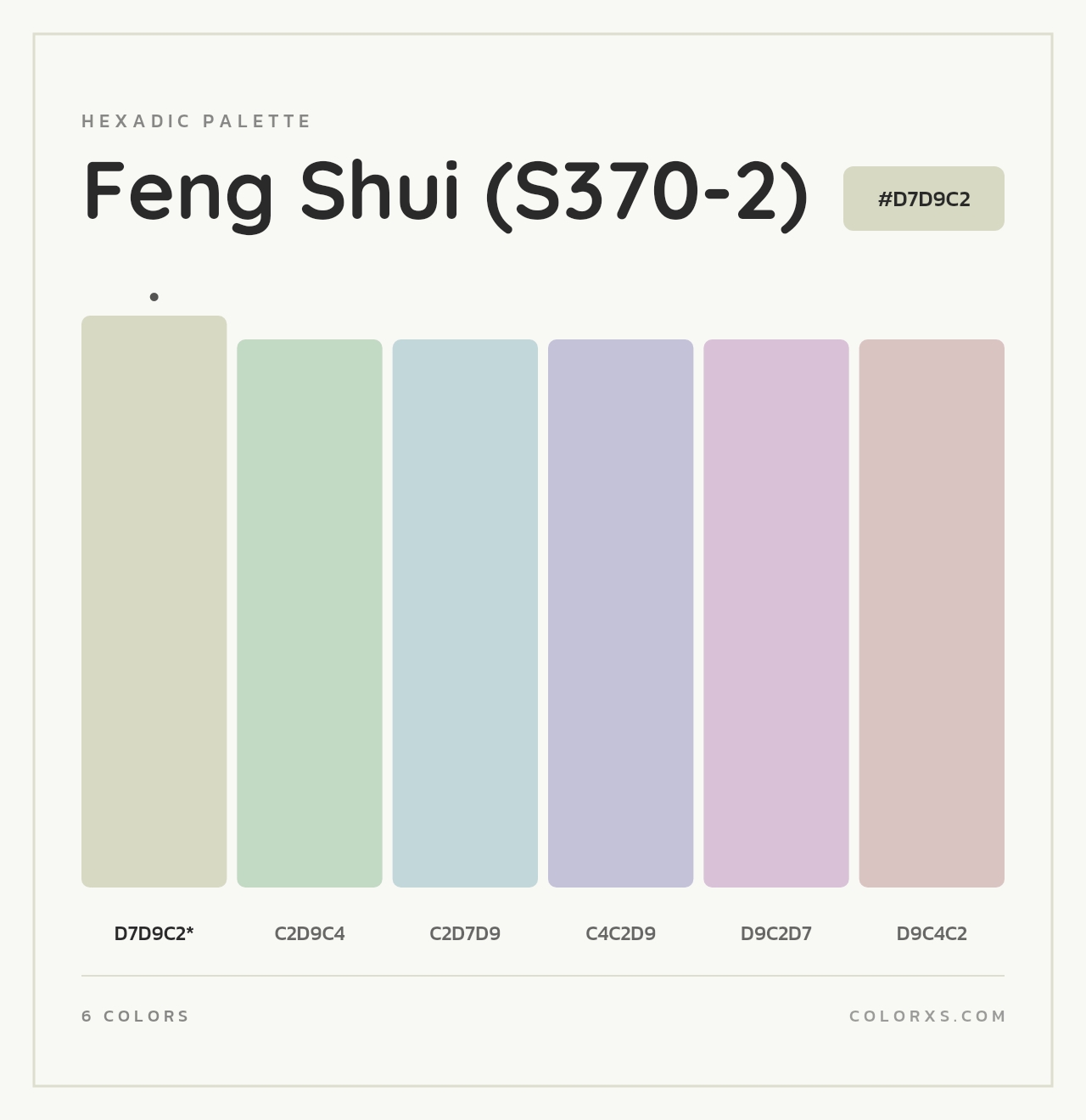 Feng Shui (S370-2) - Hexadic Color Palette