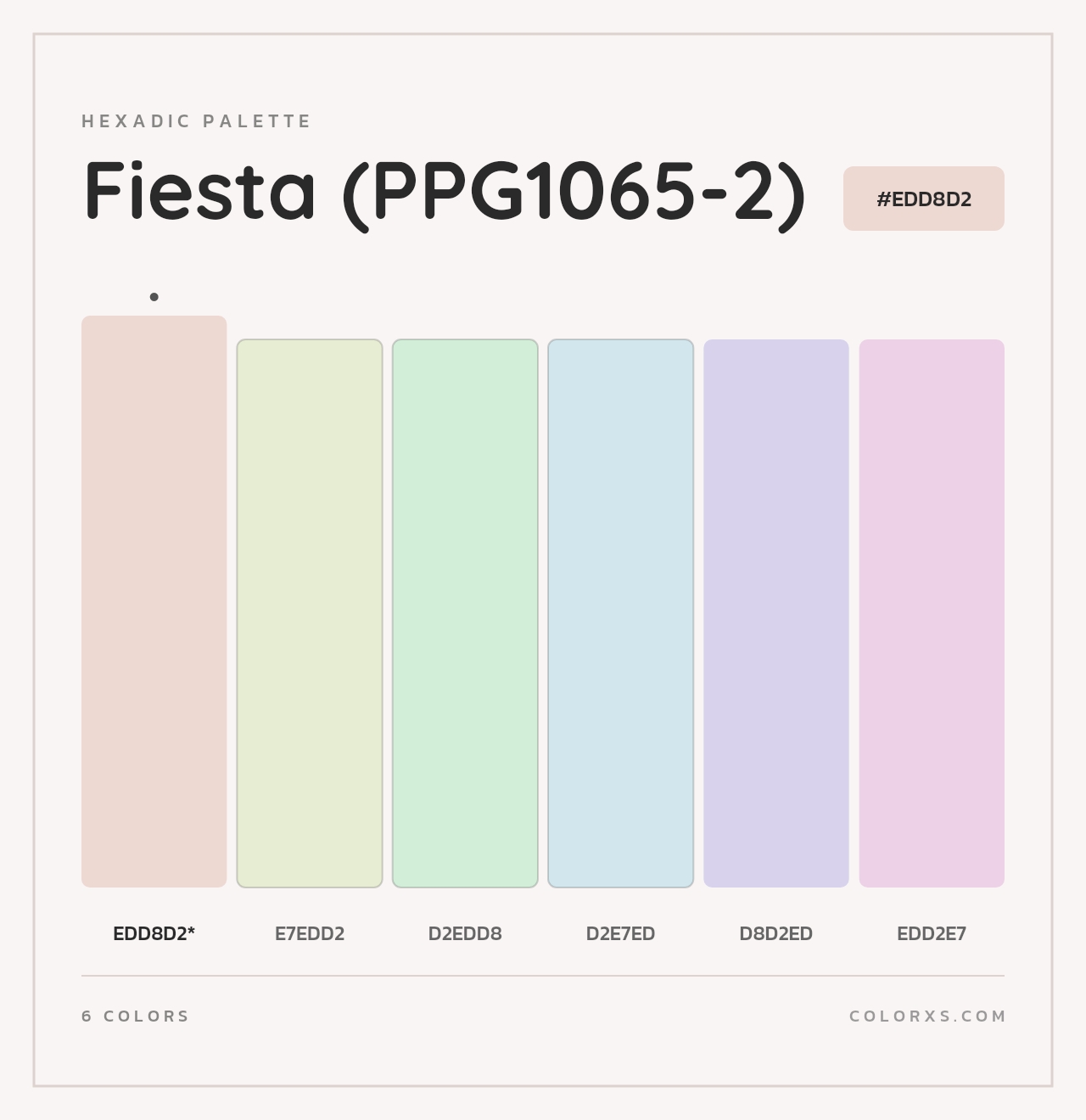 Fiesta (PPG1065-2) - Hexadic Color Palette