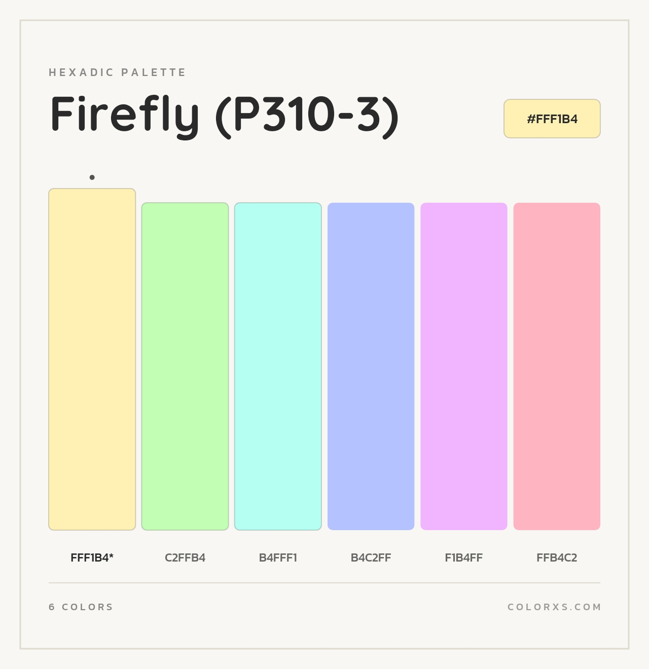 Firefly (P310-3) - Hexadic Color Palette